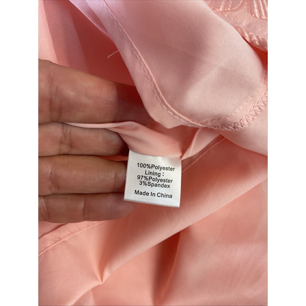 TUCKERNUCK Bellini Fil Coupe Pink Palmerston Mini Dress Sz L Spring Easter Party - Picture 10 of 13